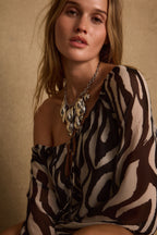 Neptune Silver Statement Necklace