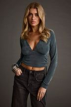 Nala Emerald Crop Top