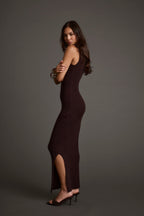 Natasha Espresso Sweater Midi Dress