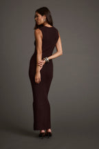 Natasha Espresso Sweater Midi Dress