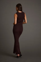 Natasha Espresso Sweater Midi Dress