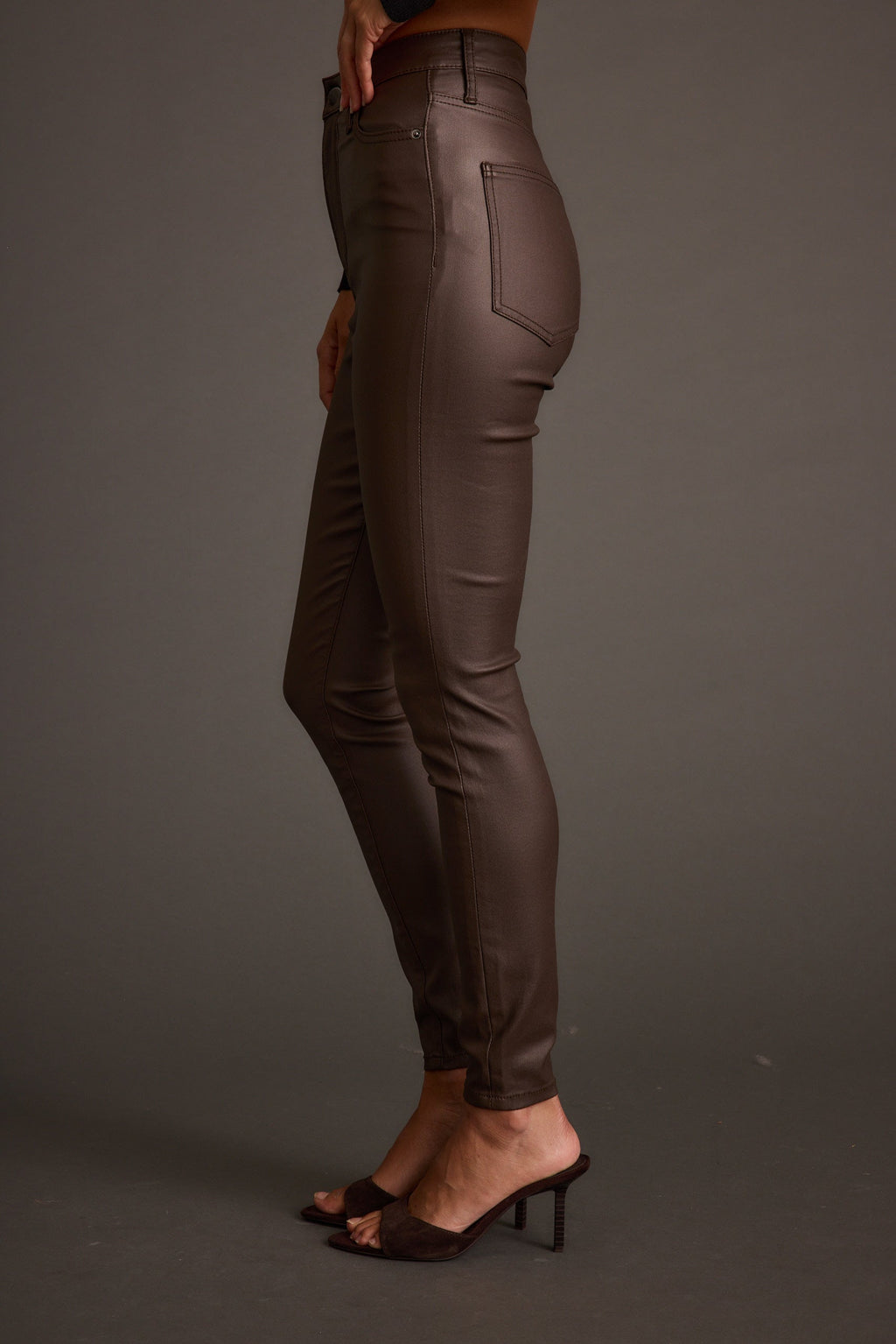 Nixon Mocha Coated Pants