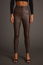 Nixon Mocha Coated Pants