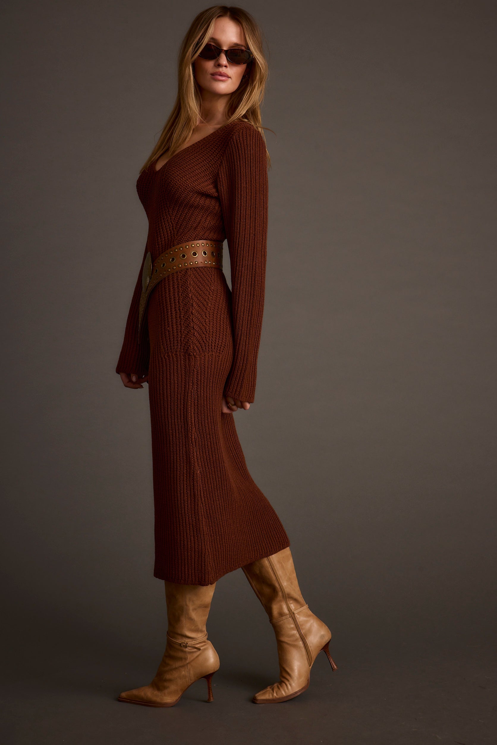 Nolita Cinnamon Midi Sweater Dress