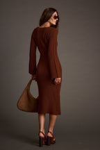 Nolita Cinnamon Midi Sweater Dress