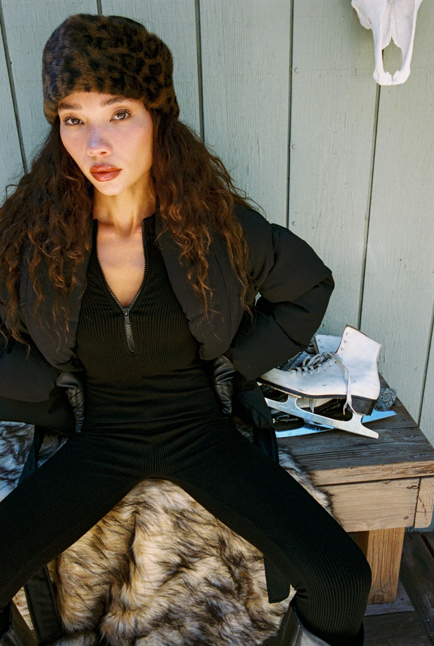 Chalet Leopard Faux Fur Headband