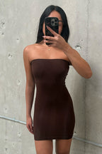 Norma Brown Strapless Under Dress