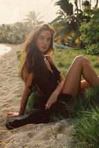 Nyx Black Lace Inset Ruffle Maxi Dress