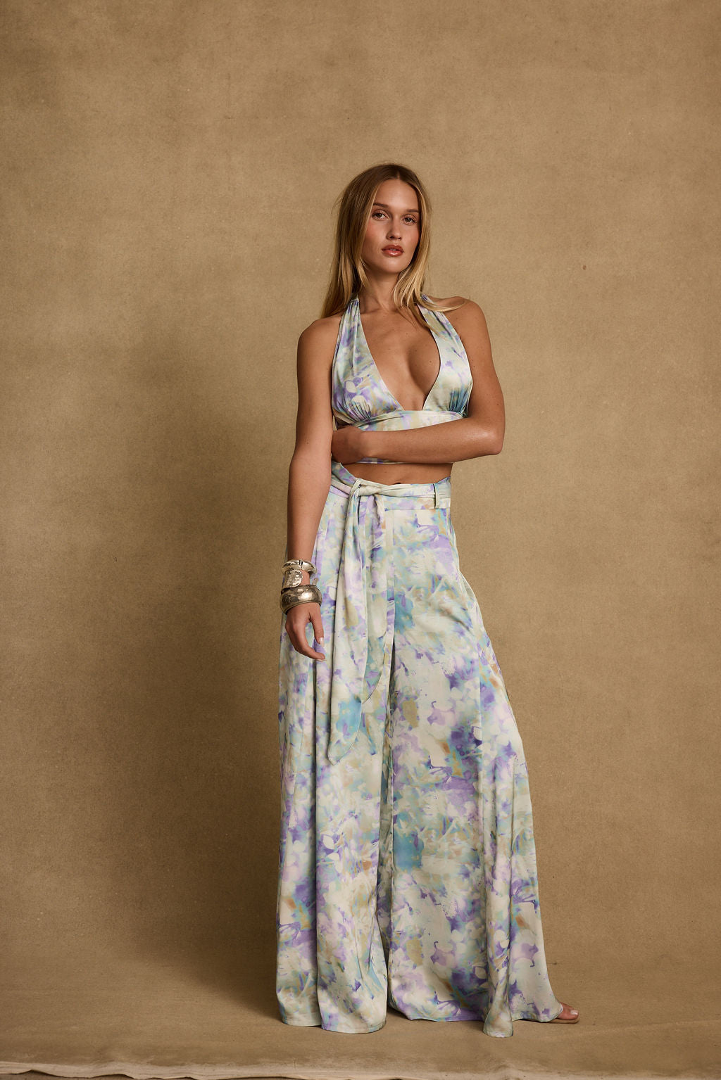 Picasso Blue Abstract Pants