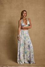 Picasso Blue Abstract Pants