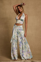 Picasso Blue Abstract Pants