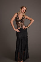 Poppy Black Lace Maxi Skirt