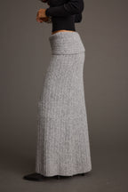 Pamela Heather Grey Sweater Maxi Skirt