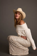 Champagne Nights Maxi Skirt