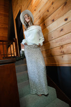 Champagne Nights Maxi Skirt