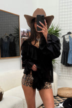 Panther Leopard Sequin Hot Shorts