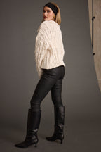 Riverstone Cream Cableknit Sweater