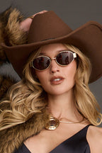 Riviera Round Frameless Sunglasses