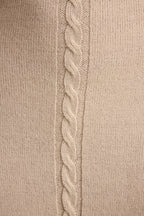 Rowan Cream Cable Knit Maxi Dress