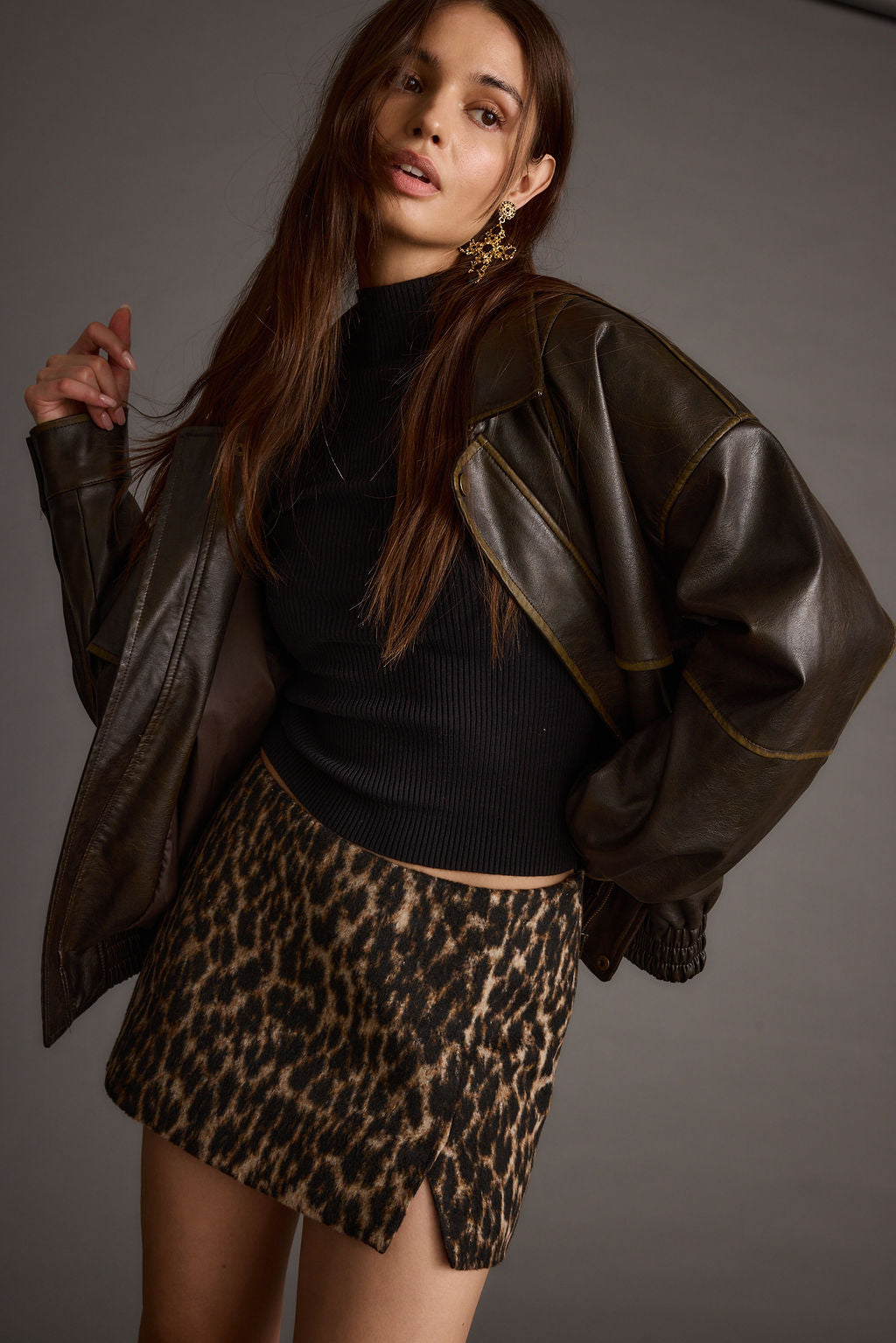 Sahara Leopard Micro Mini Skirt