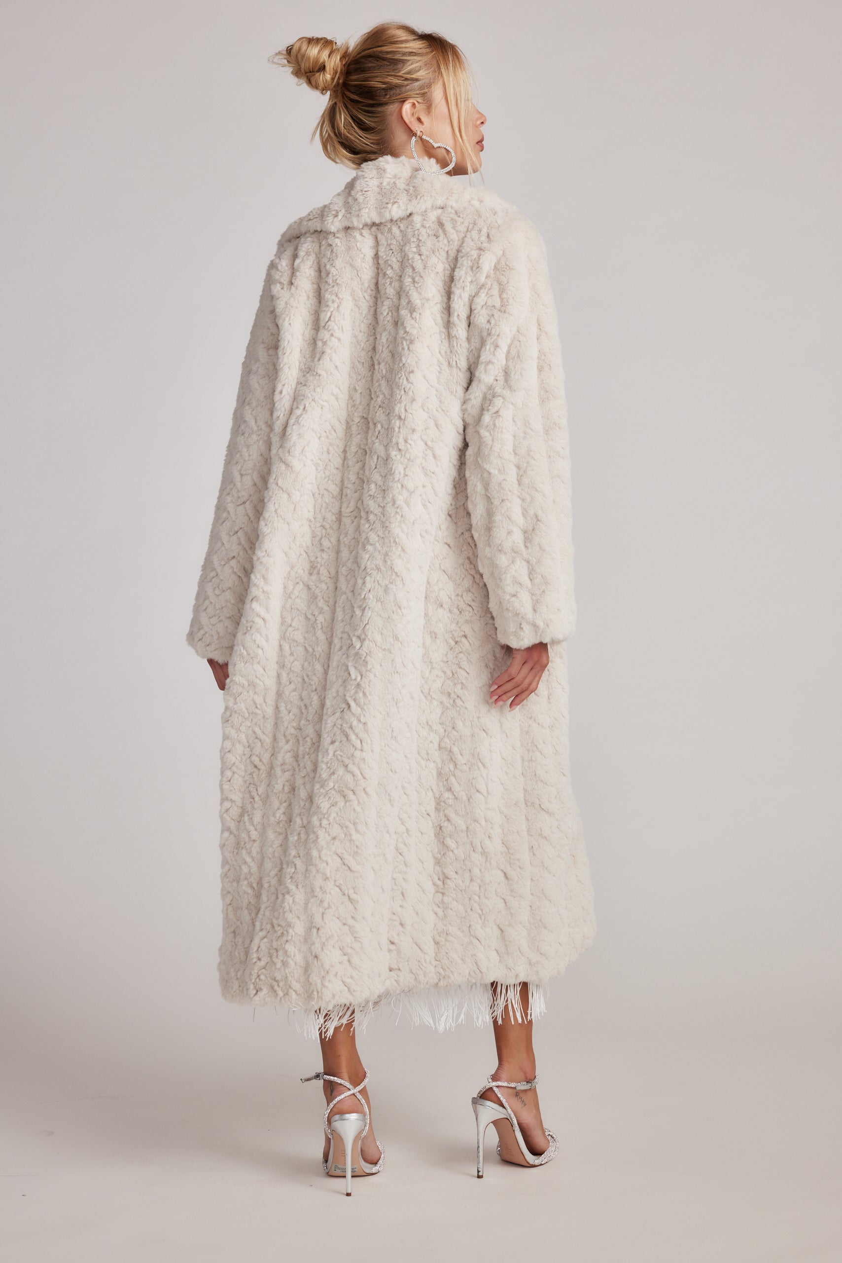 Sasha Cream Floor Length Coat