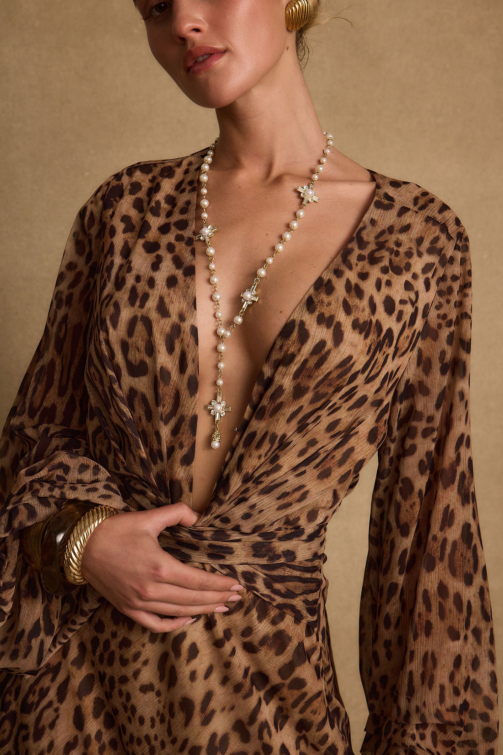 Selah Gold and Pearl Necklace