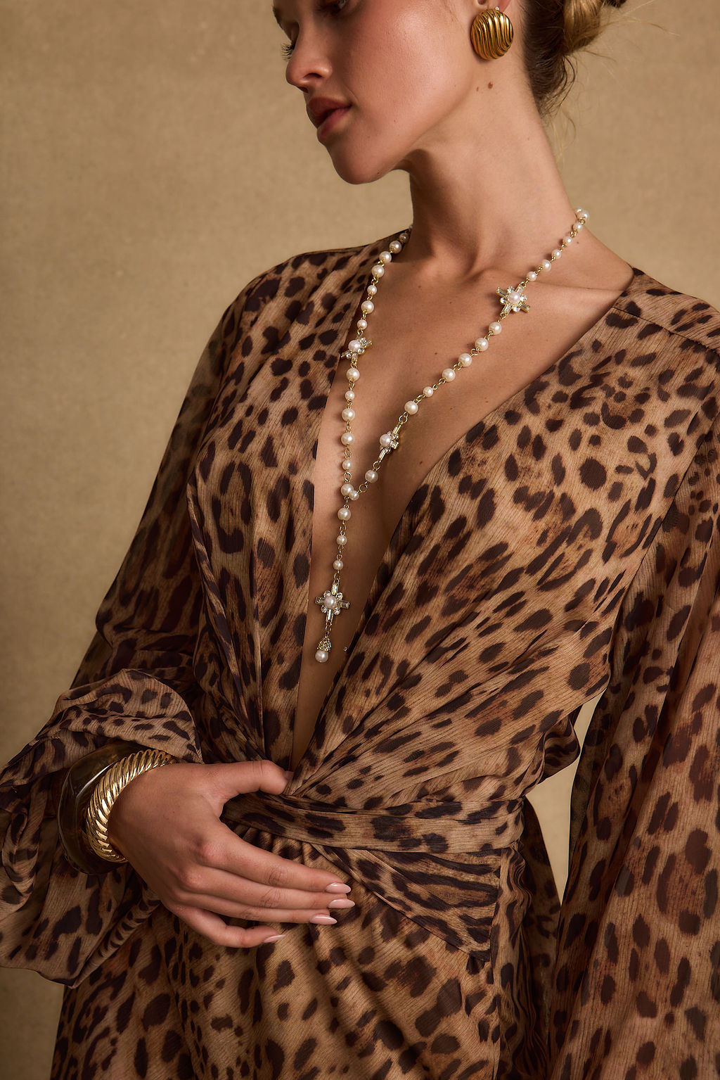 Selah Gold and Pearl Necklace