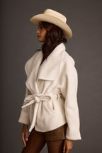 Snowcrest White Belted Coat