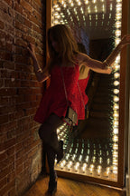 Scarlet Rouge Drop Waist Micro Mini Dress