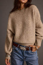 Shae Taupe Pullover Sweater