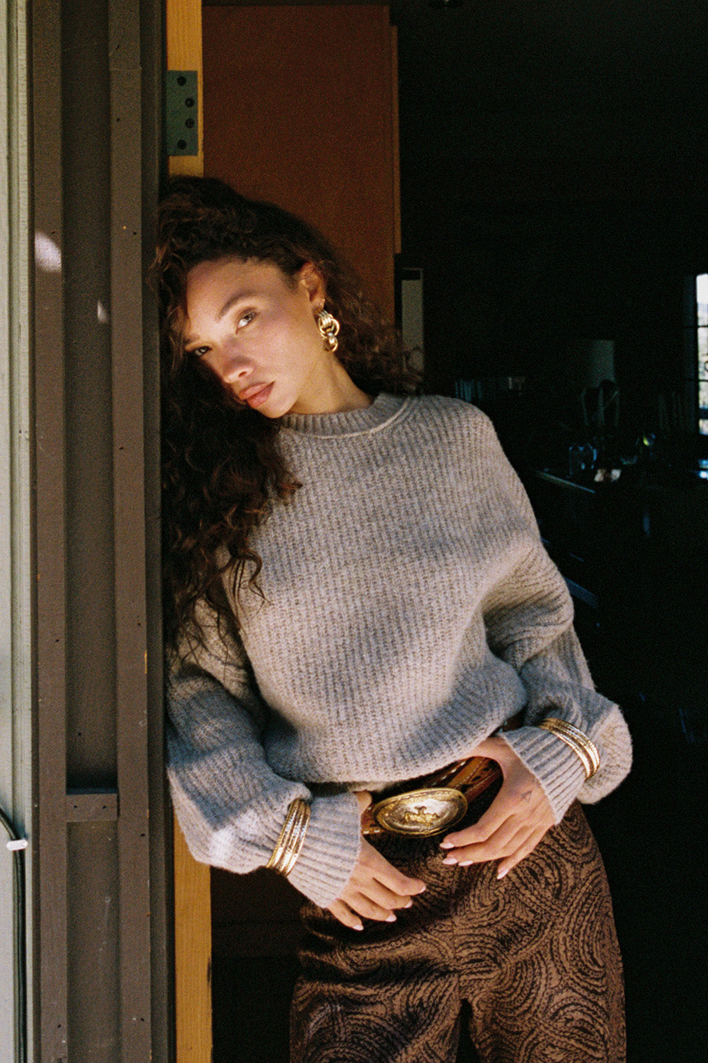 Shae Taupe Pullover Sweater