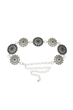 Silverado Silver and Black Statement Chain Belt