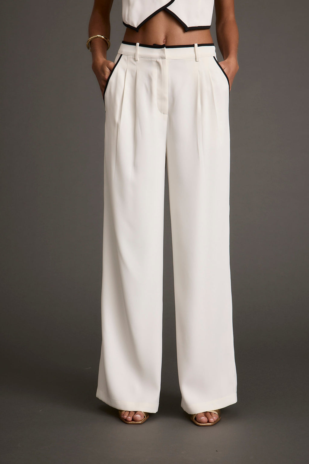 Skylar White Trousers