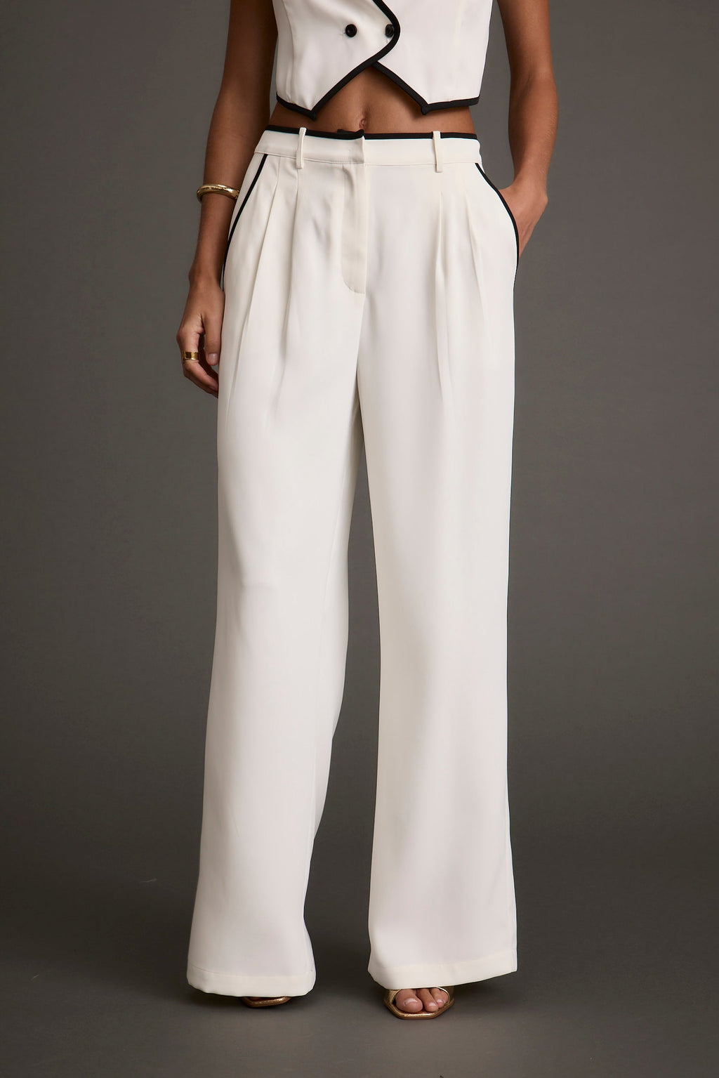 Skylar White Trousers