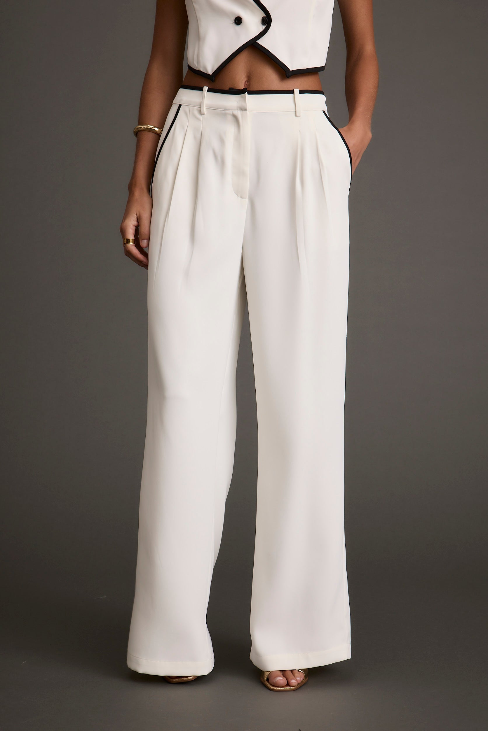 Skylar White Trousers