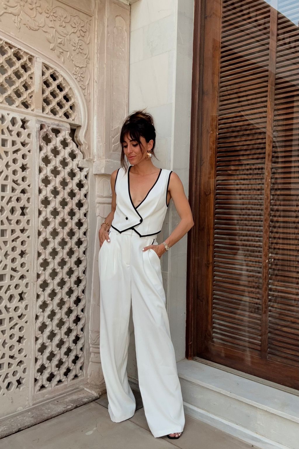 Skylar White Trousers