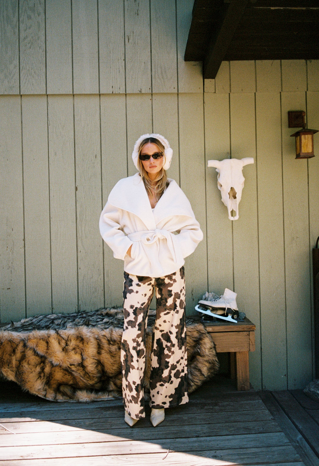 Snowcrest White Belted Coat