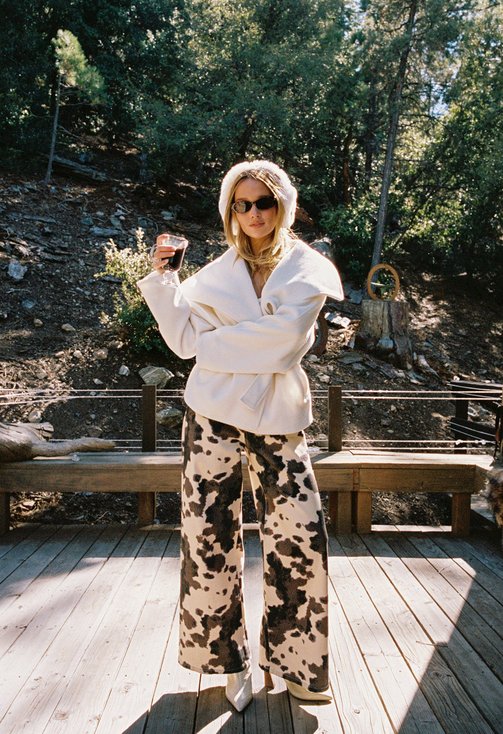 Snowcrest White Belted Coat