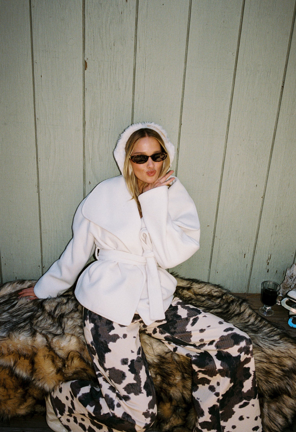 Snowcrest White Belted Coat