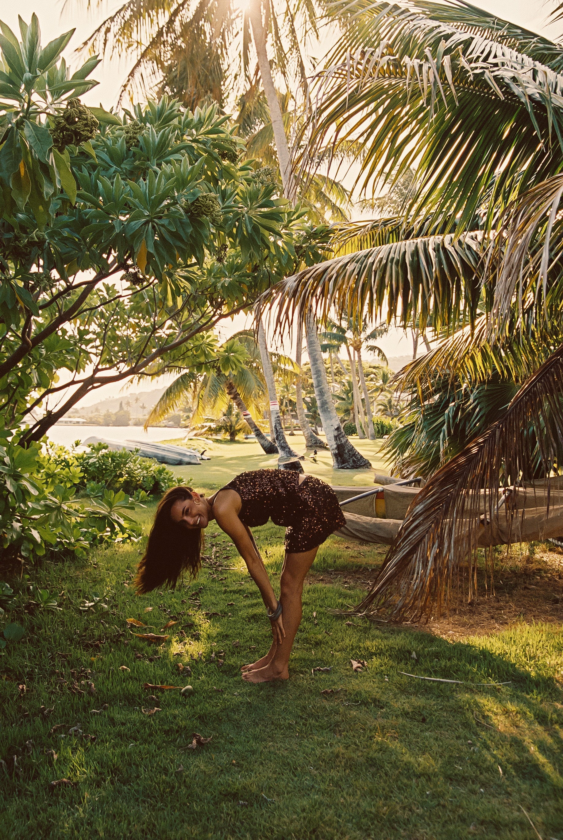 Solea Mocha Sequin Mini Skirt