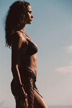 Naran Black Beaded Sarong