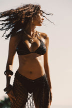 Naran Black Beaded Sarong