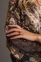 Standout Tigers Eye Cross Ring