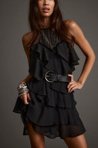 Sutton Black Studded Mini Dress