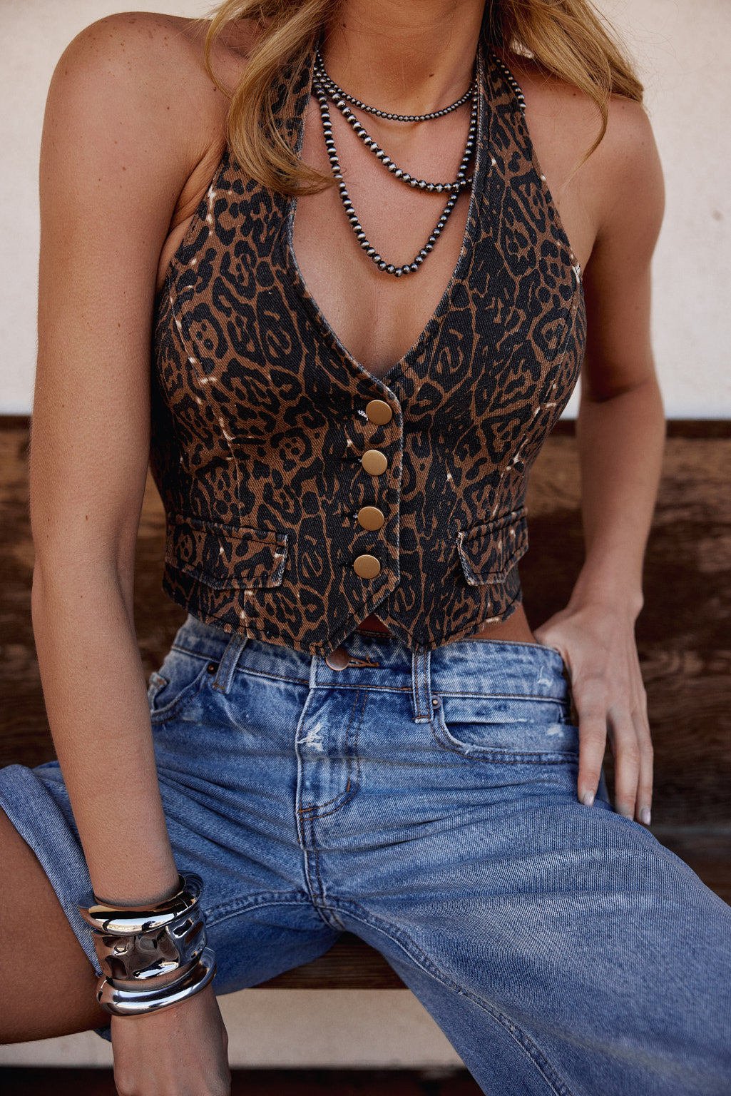 Synn Leopard Vest