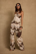 Taza Abstract Satin Pant