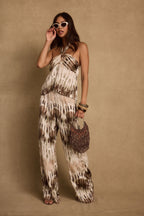 Taza Abstract Satin Pant