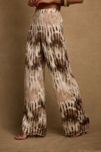 Taza Abstract Satin Pant