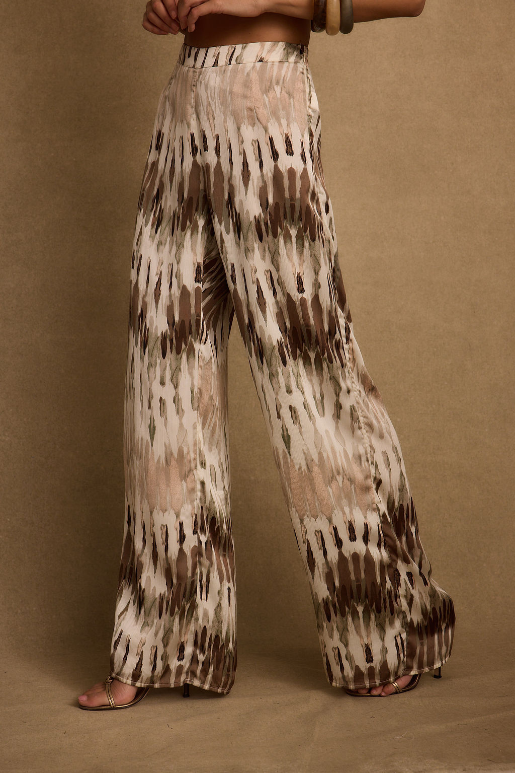 Taza Abstract Satin Pant