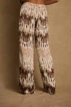 Taza Abstract Satin Pant